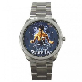 Bruce Lee Art Stainless Steel Horloge - 1