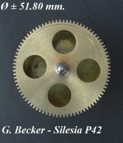 Onderdeel ( zonder veer )= G. Becker P42 = 28102