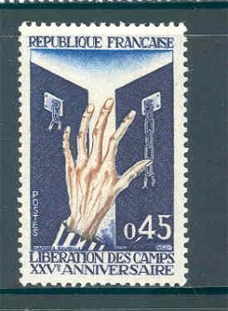 Frankrijk 1970 Libération de camps de concentration postfris - 1