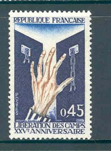 Frankrijk 1970 Libération de camps de concentration postfris