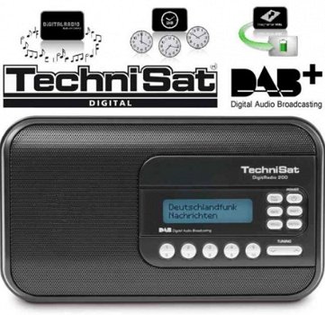 Technisat DAB+ DigitRadio 200 zwart - 1