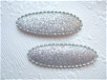 5 cm ~ Ovaal glinster kniphoesje ~ Zilver - 1 - Thumbnail