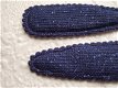5 cm ~ Denim kniphoesje met glinster ~ Marine blauw - 2 - Thumbnail