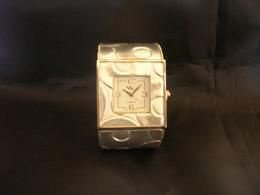 Polka Stip Metallic Zilver Horloge - 1