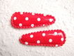 4 cm ~ Vinyl polkadots kniphoesje ~ Rood - 1 - Thumbnail