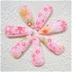3 cm ~ Kniphoesje met roze bloemetjes - 2 - Thumbnail