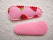 3 cm ~ Kniphoesje met aardbeien ~ Roze - 2 - Thumbnail