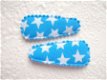 3 cm ~ Kniphoesje met sterretjes ~ Blauw - 1 - Thumbnail