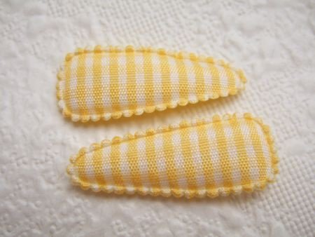 3 cm ~ Geruit geel kniphoesje - 1