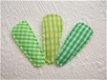 3 cm ~ Geruit kniphoesje ~ recht ~ Groen - 3 - Thumbnail