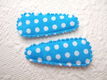 3 cm ~ Katoenen polkadots kniphoesje ~ Hard blauw - 0 - Thumbnail