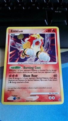 Entei holo 4/132 Diamond and Pearl Secret Wonders