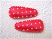 3 cm ~ Satijnen polkadots kniphoesje ~ Rood - 0 - Thumbnail