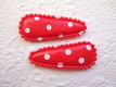 3 cm ~ Vinyl polkadots kniphoesje ~ Rood - 0 - Thumbnail