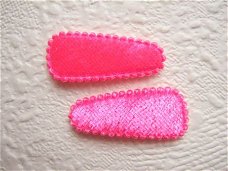 3 cm ~ Fluweel kniphoesje ~ Fel roze