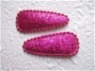 3 cm ~ Glinster kniphoesje ~ Fuchsia roze - 1 - Thumbnail