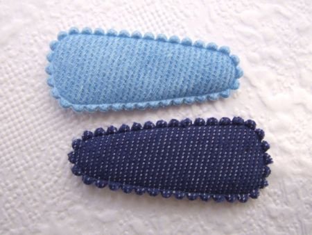 3 cm ~ Denim kniphoesje ~ Donker blauw - 2