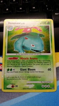 venusaur holo 20/132 Diamond and Pearl Secret Wonders (bleed) - 0