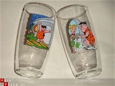 2 Glazen van the Flintstones Bv6b