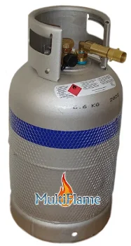 Aluminium LPG Gasfles Lichtgewicht 6 kg TÜV gekeurd 5jr gar. - 0