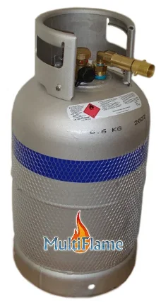 Aluminium LPG Gasfles Lichtgewicht 6 kg TÜV gekeurd 5jr gar.