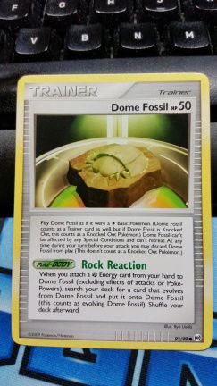 Dome Fossil 92/99 Platinum Arceus - nr. 1