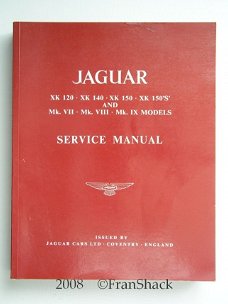 [2008]Jaguar XK120 XK140 XK150 XK150S & MK VII VIII IX Service Manual,  Jaguar Cars