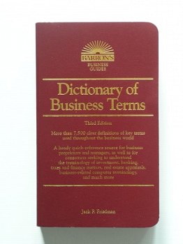 [2000] Dictionary of Business Terms, Friedman, Barron's - 1