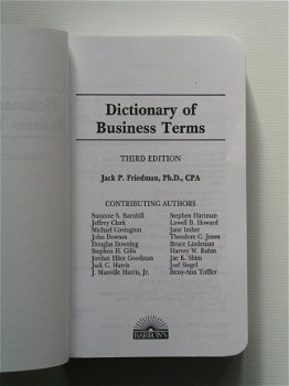 [2000] Dictionary of Business Terms, Friedman, Barron's - 3