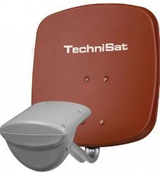 TechniSat DuoSat 4,3° single Rood, schotel antenne
