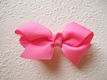 Grote grosgrain 3D strik ~ 7 cm ~ Donker roze - 1 - Thumbnail