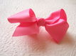 Grote grosgrain 3D strik ~ 7 cm ~ Donker roze - 2 - Thumbnail