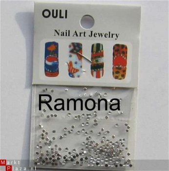 200 1mm NAIL ART CRYSTAL Rhinestones Strass Steentjes Clear - 1