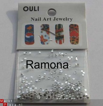 200 1mm NAIL ART CRYSTAL Rhinestones Strass Steentjes Clear - 1