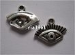 bedeltje/charm overig : oog - 17x13 mm - 1 - Thumbnail