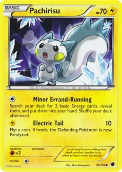 Pachirisu - 37/116 BW Plasma Freeze - 1