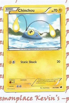 chinchou 35/116 BW Plasma Freeze - 1