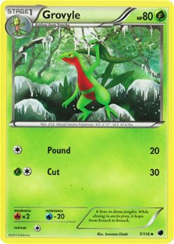 Grovyle - 7/116 BW Plasma Freeze - 1