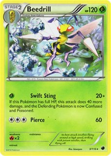 Beedrill rare 3/116 BW Plasma Freeze