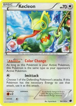 kecleon rare 94/116 BW Plasma Freeze - 1