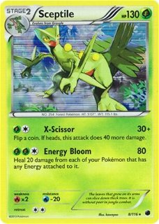 Sceptile holo 8/116 BW Plasma Freeze