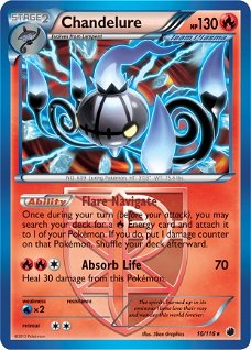 Chandelure holo 16/116 BW Plasma Freeze