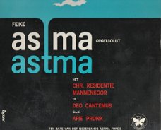 Feike Asma ORGEL -25 cm Vinyl LP - ten behoeve van Astma  Fonds -jaren 60