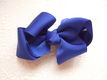 Grote grosgrain 3D strik ~ 7 cm ~ Konings blauw - 1 - Thumbnail