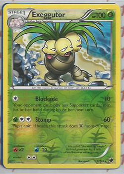 exeggutor rare 5/116 (reverse foil) BW Plasma Freeze - 1