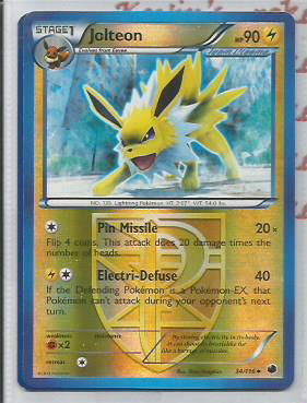 Jolteon - 34/116 (reverse foil ) BW Plasma Freeze - nr. 1