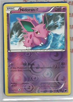 nidoran 43/116 (reverse foil) BW Plasma Freeze - 1