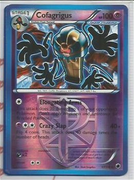 cofagrigus rare (reverse foil) 57/116 BW Plasma Freeze - 1