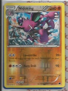 nidoking rare 58/116 (reverse foil) BW Plasma Freeze