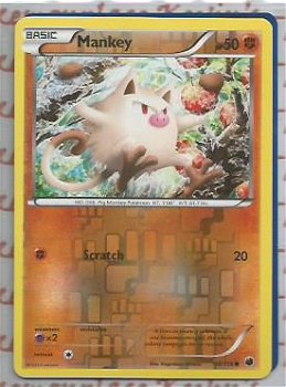 Mankey - 59/116 (reverse foil) BW Plasma Freeze - 1